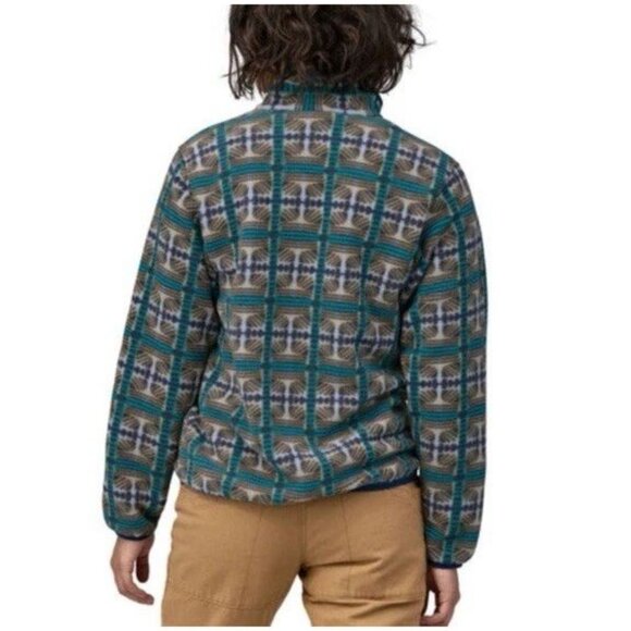 PATAGONIA LIGHTWEIGHT SYNCHILLA SNAP-T FLEECE PULLOVER women’s turquoise size S - Picture 5 of 11